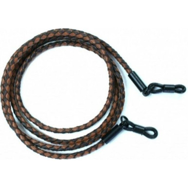 Leather Woven Cord - Brown