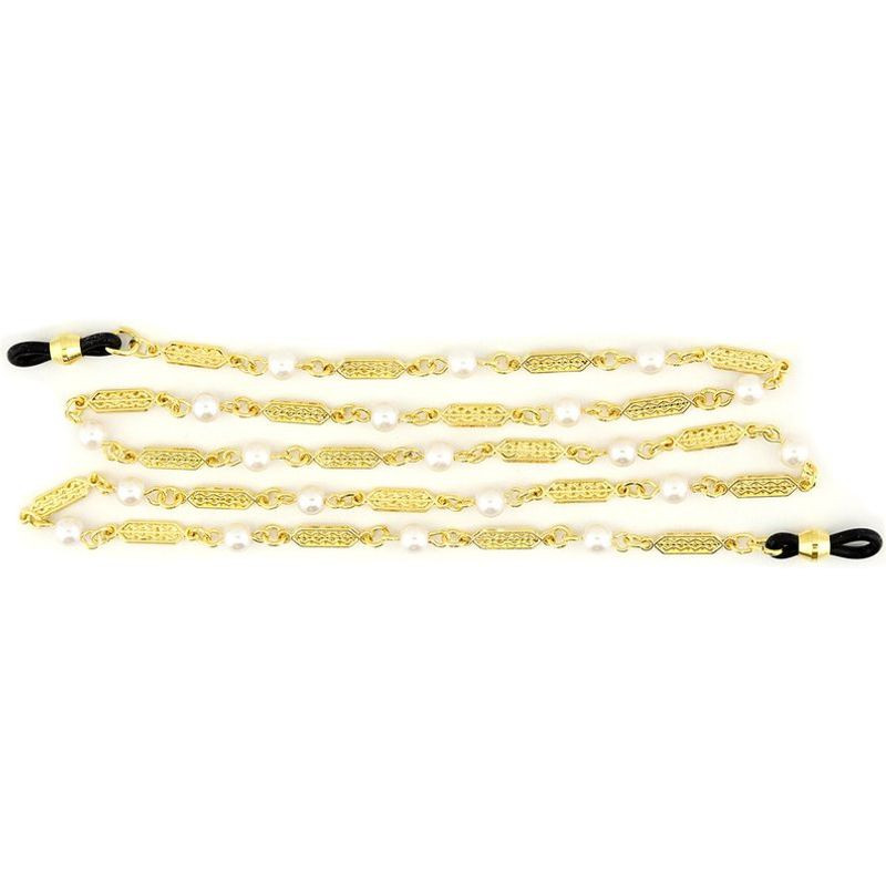 Accessories Scroll Pearl Chain Gold/Pearl