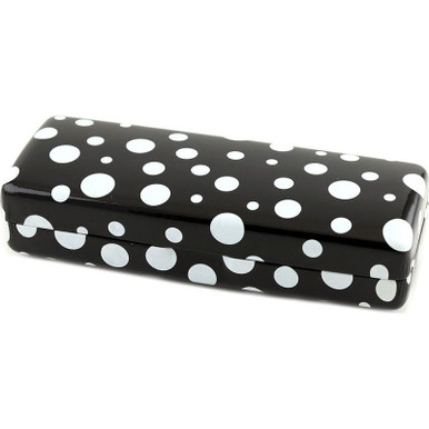 Accessories Cupcake Hard Case, Black Polka Dot