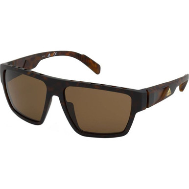 Adidas SP0008 - Matte Dark Tort/Brown Polarised Lenses