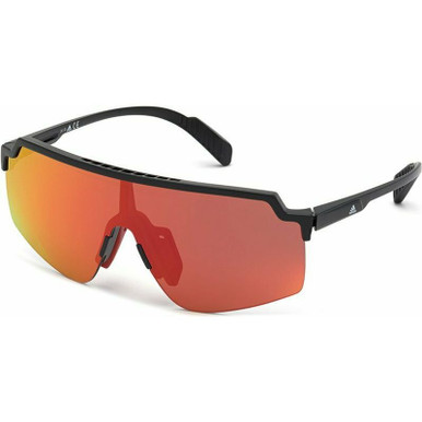 Adidas SP0018 - Black/Red Orange Mirror Lenses