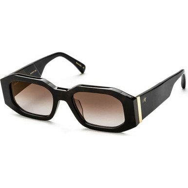 AM Eyewear Edson - African Brown/Brown Gradient Lenses