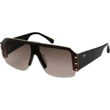 AM Eyewear Paddy - Black/Brown Gradient Lenses