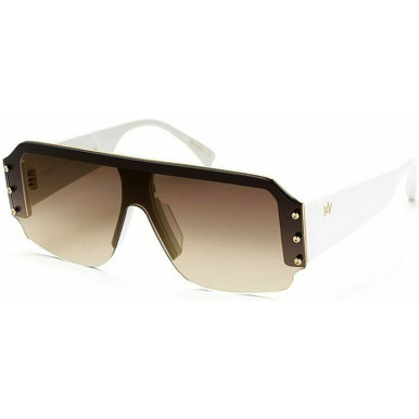 Paddy - White/Brown Gradient Lenses