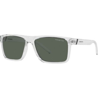 Arnette Goemon AN4267 - Crystal/Dark Green Lenses