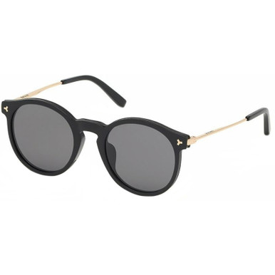 BALLY 0009H - Black and Gold/Grey Lenses