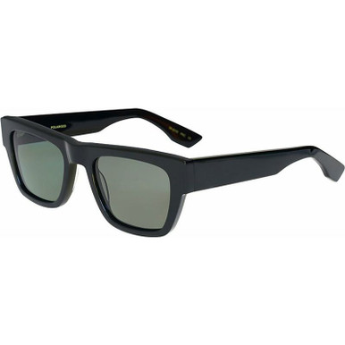 Billy - Shiny Black/Grey Polarised Lenses