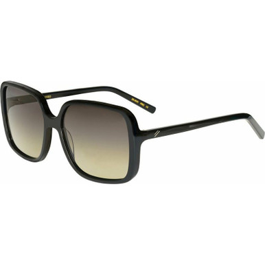 Bask Eyewear Everly, Shiny Black/Grey Polarised Lenses