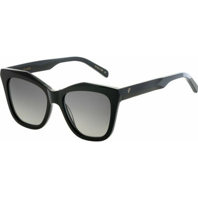 Shiny Black/Grey Gradient Polarised Lenses