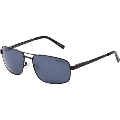 Bill Bass Pascal - Satin Black/Grey Polarised Lenses