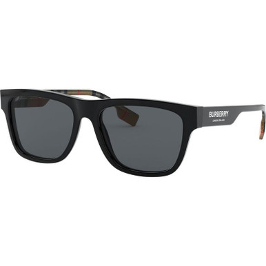 Burberry BE4293, Black/Grey Polarised Lenses