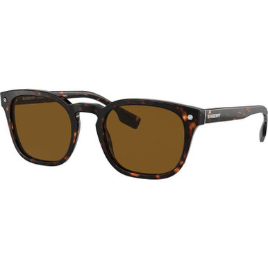 Burberry Ellis BE4329 - Dark Havana/Brown Polarised Lenses