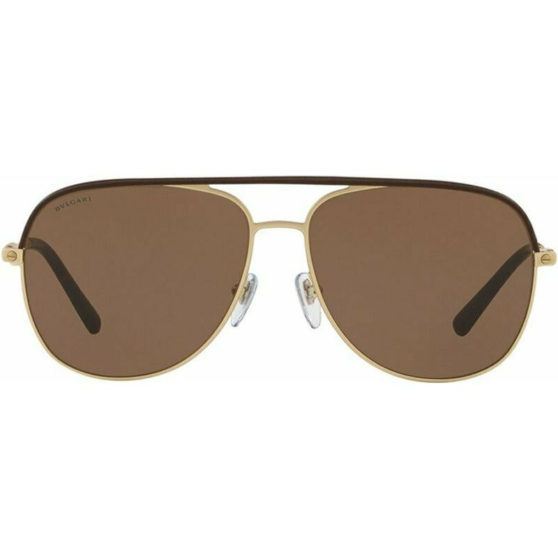 Buy Bvlgari BV5047Q Matte Pale Gold/Brown | Afterpay