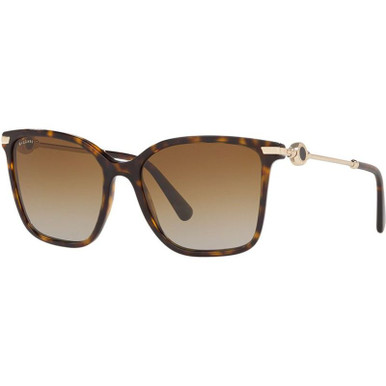 Bvlgari BV8222 - Dark Havana/Brown Gradient Polarised Lenses