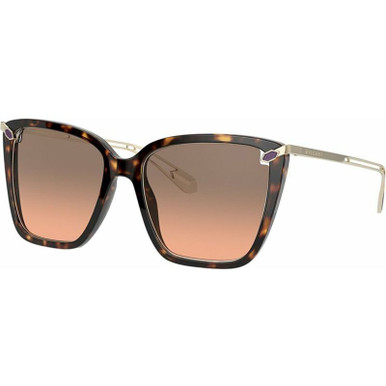 Bvlgari BV8232 - Havana/Orange Grey Gradient Lenses