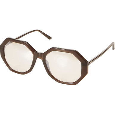 Calvin Klein CK19502S - Milky Dark Brown/Light Brown Lenses