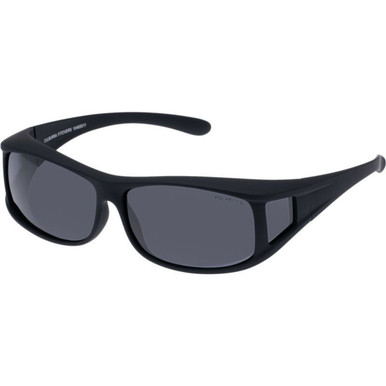 Cancer Council Culburra - Black Rubber/Smoke Polarised Lenses