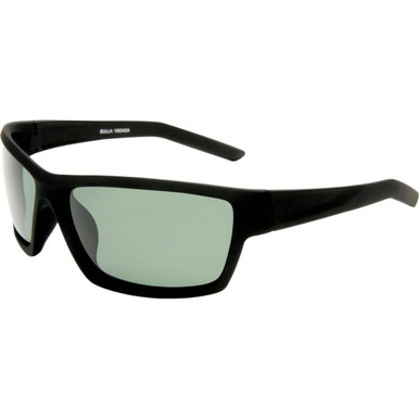 Cancer Council Bulla - Black Rubber/Green Polarised Lenses