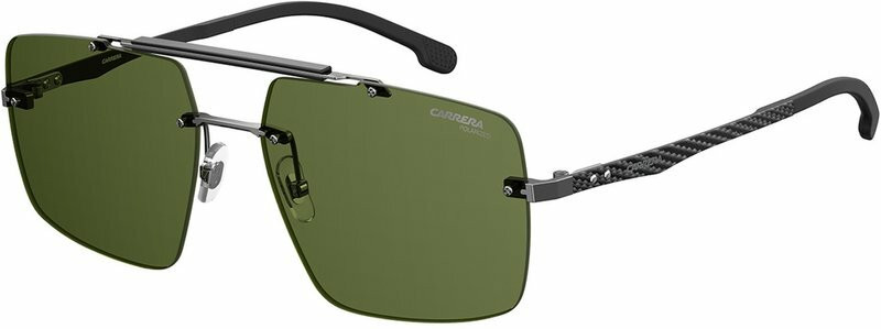 Carrera 8034/S Black and Dark Ruthenium/Grey Sunglasses