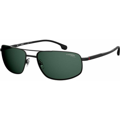 Carrera 8036/S - Matte Black/Green Lenses