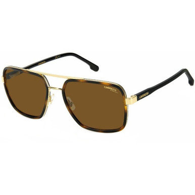 Carrera 256/S - Gold Tort/Brown Lenses