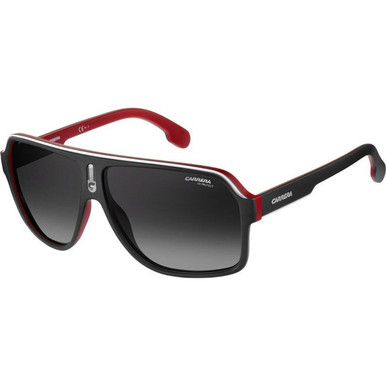 Carrera 1001/S - Matte Black Matte Red/Dark Grey Gradient Lenses