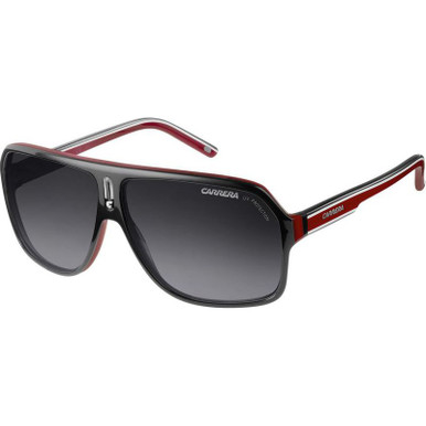 Carrera Carrera 27, Black Red Crystal and White/Grey Gradient Lenses