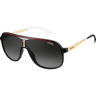 Carrera 1007/S, Black/Dark Grey Gradient Lenses