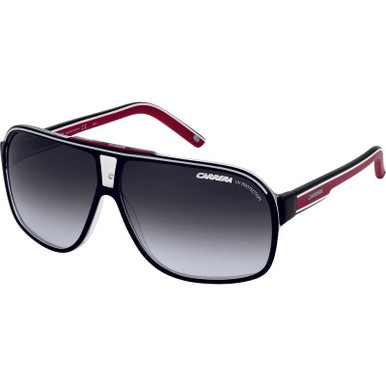 Carrera Grand Prix 2 - Black, White and Red/Dark Grey Gradient Lenses