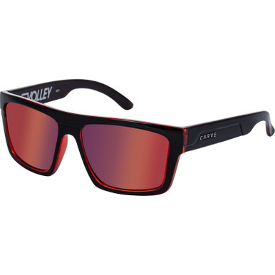 Volley - Black Clear Red/Red Mirror Lenses