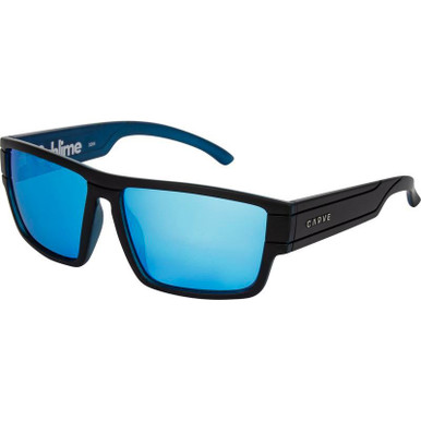 Carve Sublime - Matte Black and Blue/Blue Iridium Lenses