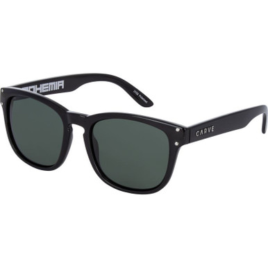 Carve Bohemia, Gloss Black/Green Polarised Lenses