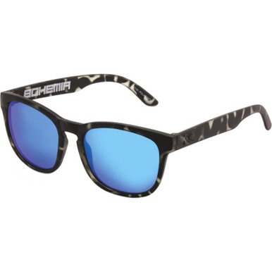 Bohemia Floating - Matte Tort/Blue Mirror Polarised Lenses