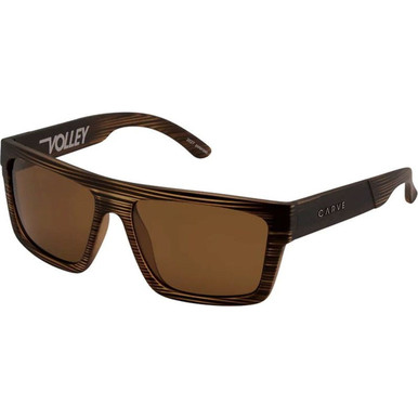 Carve Volley - Matte Brown Streak/Brown Polarised Lenses