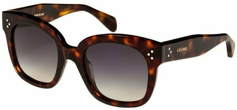 Celine New Audrey Red Havana/Smoke Polarised Lenses