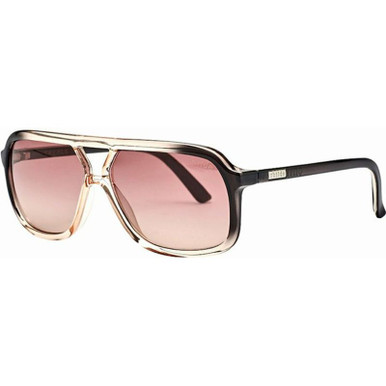 Childe Treble, Gloss Black to Rose Fade/Rose Vital Gradient Lenses