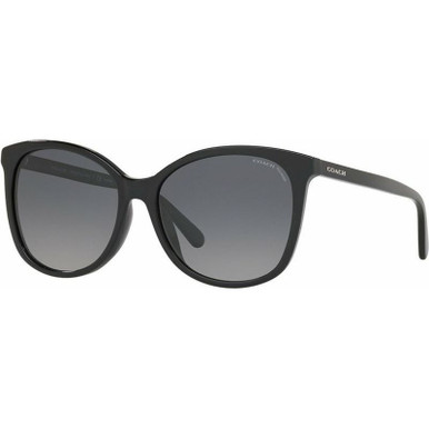 Coach 8271U, Black/Grey Gradient Polarised Lenses