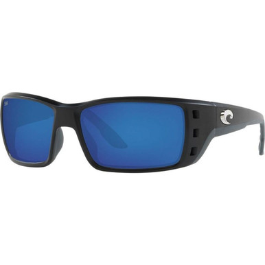 Costa Del Mar Permit - Matte Black/Blue Mirror Polarised Glass Lenses