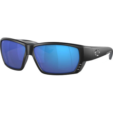 Costa Del Mar Tuna Alley - Matte Black/Blue Mirror Polarised Glass Lenses