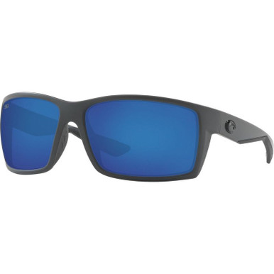 Matte Grey/Blue Mirror Polarised Glass Lenses