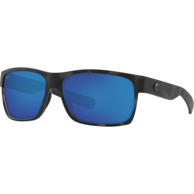 Costa Del Mar Sunglasses - Black Frame - Polarized Fantail - Matte Black - Blue Mirror Lens