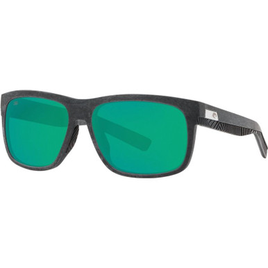 Net Grey and Grey Rubber/Green Mirror Polarised Glass Lenses