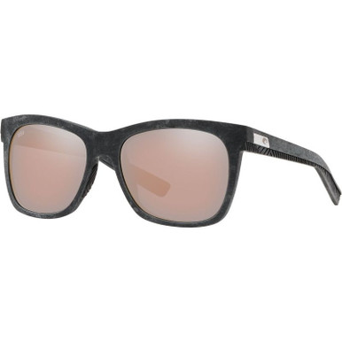 Caldera - Net Grey with Grey Rubber/Copper Silver Mirror Polarised Glass Lenses