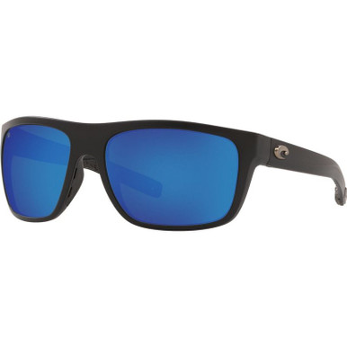 Broadbill - Matte Black/Blue Mirror Glass Polarised Lenses