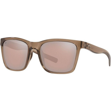 Costa Del Mar Panga - Shiny Taupe Crystal/Copper Silver Mirror Polarised Glass Lenses