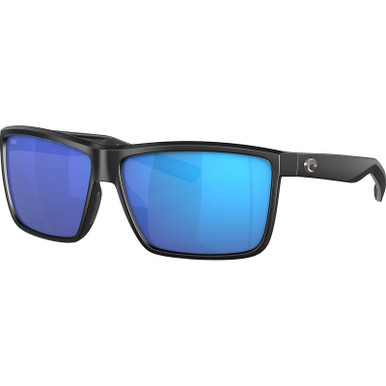 Costa Del Mar Rinconcito - Matte Black/Blue Mirror Polarised Glass Lenses