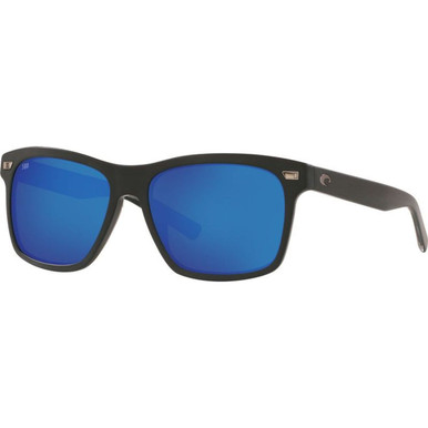 Costa Del Mar Aransas - Matte Black/Blue Mirror Glass Polarised Lenses