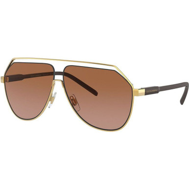 Dolce & Gabbana DG2266 - Gold/Brown Lenses