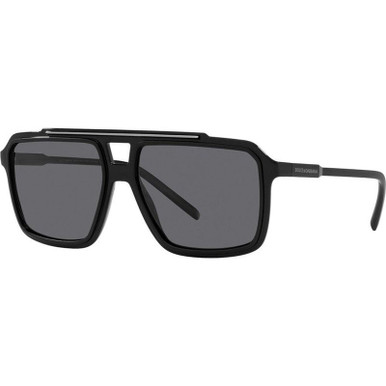 Dolce & Gabbana DG6147 - Black/Dark Grey Polarised Lenses