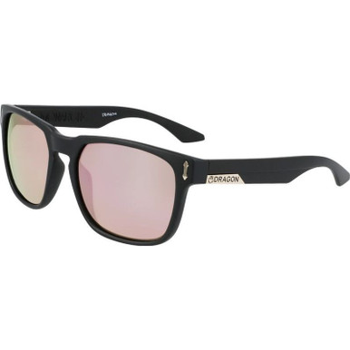 Dragon Eyewear Monarch - Matte Black/Rose Gold Ionised LL Lenses